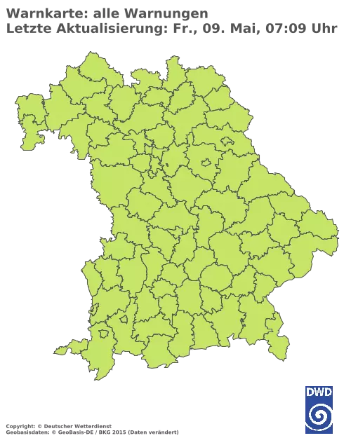 Aktuelle Wetterwarnungen für  Forchheim